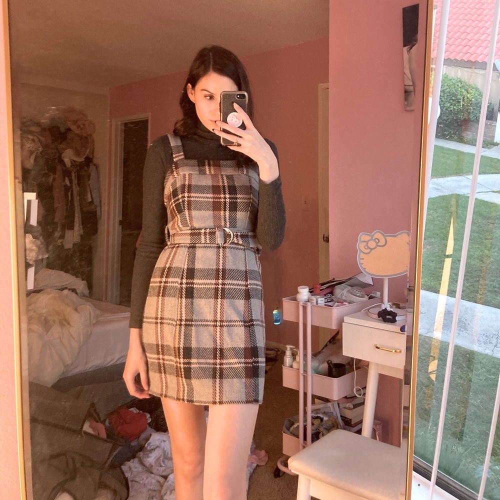 Adorable Plaid Mini Dress💋